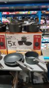 1 X Scoville Pro Neverstick + 5 Piece Toughened Aluminium Cookware Set