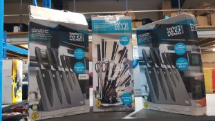 3 Items Ð 2 X TaylorÕs Eye Witness 5 Piece Kitchen Knife Block Set & 1 X TaylorÕs Witness...