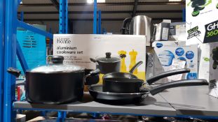 1 X 3 Piece Aluminium Cookware Set