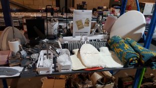 A Large Quantity Of Bathroom Items To Include Hot Water Bottles, Large Towels, Bathmat, Toilet ...