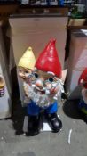 1 X Holiday Grandpa & Grandchild Large Garden Statue - New