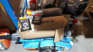 Approx 7 Items Ð Mixed Camping Lot To Include 2 Person Dome Tent, Sleeping Bag & Compass & Ma...