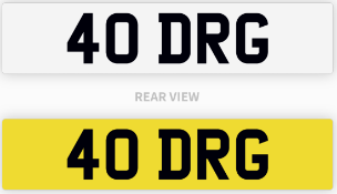40 DRG number plate / car registration