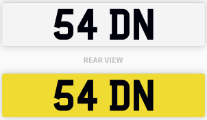 54 DN number plate / car registration