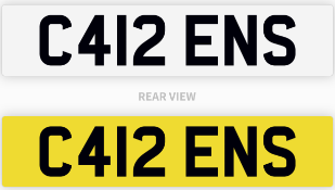 C412 ENS number plate / car registration