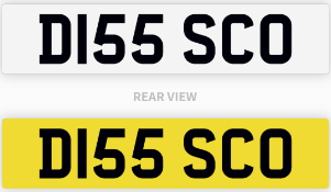 D155 SCO number plate / car registration