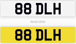 88 DLH number plate / car registration