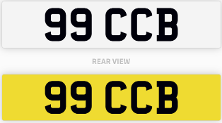99 CCB number plate / car registration