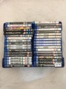 36 x Mixed Blu Ray DVDs