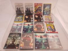 16 x Assorted DVDs to include Outlander, Surrounded, Dead Sea, Contract to Kill, Allied, Fireman...