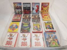 16 x Assorted DVDs to included 4x rock Dog, 2x Alien Alert, Teenage Mutant ninja Turtles, Hotel Tr..