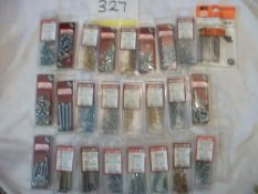 25 x Various Packets of Screws, Nails & Bolts