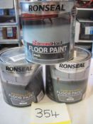 3 x 2.5ltr Ronseal Diamond Hard Floor Paint