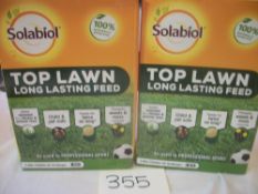 2 x 2.8kg Solabiol Top Lawn Feed