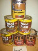 6 x 750ml Various Woodstain