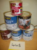 6 x 500ml & 250ml Various Paint
