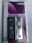 5X 76X 50 2.5Mm Washer Hinged Hinges With Screws