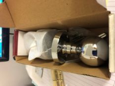 2 X Pairs Of Chrome Ball Door Knobs