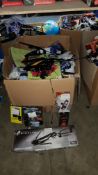 Contents Of Large Box - Mixed Lot To Include Stealth Crossbow, Volcano Light, Soft Touch Powe...