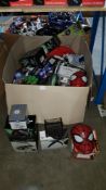 Contents Of Large Box - Mixed Lot To Include Desktop LED Clock Fan, Smartphone Projector 2.0,...