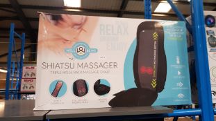 2 X Well Being Shiatsu Massager Triple Mode Back Massage Chair