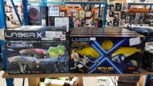 12 Items - 6 X Laser X Infrared Gaming Experience & 6 X Lazer M.A.D Battle Ops