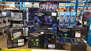 21 Items -Mixed Lot To Include 7 X Realistic Jellyfish Lamp, 7 X Jellyfish Tank & 2 X Infinite...