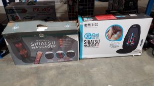 2 Items - 1 X Well Being Triple Mode Shiatsu Massager & 1 X Homedics Gel Shiatsu Massager Wit...
