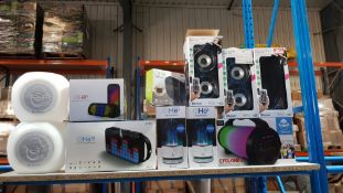 11 Items - Mixed Speaker Lot To Include 2 X iDance, 3 X Wireless Music Blaster & Radio Tuner,...