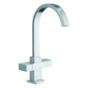 NEW (K224) Prima Vogue Dual Lever Kitchen Mixer Tap. Chrome finish dual lever kitchen tap. Mini...
