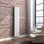 NEW (Z164) 1600x300mm Gloss White Double Flat Panel Vertical Radiator 1600x300mm. RRP £419.99....