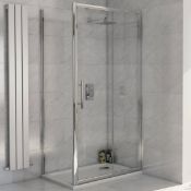 NEW (K236) Scudo 1200mm Sliding Door. RRP £362.74. 8mm toughened safety glass 1900mm tall Co...