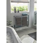 New (O254) Loreto Horizontal Water Towel Warmer 600 X 800mm Grey / Silver 1825Btu. Innovative ...