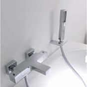 New (O135) Noken Porcelanosa Wall Mounted Exposed Thermostatic Bath Shower Mixer Acro.