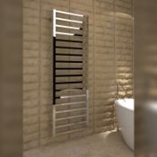 New (O259) Kudox Paco Chrome Designer Towel Radiator 1500 X 500mm 1133Btu. High Quality Chrome ...