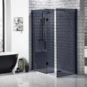New (O37) S8 Mono Wetroom Panel 700mm With 275 Return. Rrp £380. 2000mm In Height 8mm Toughen...