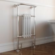 NEW 952X479Mm Traditional White Slim Towel Rail Radiator - Cambridge. Rt31.Rrp £469.99.Low Ca...