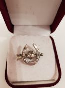 Vintage Silver Horse shoe Brooch