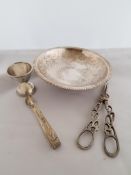 Vintage Grape scissors, sugar tongs, BonBon dish and other