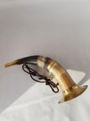 Horn Gunpowder Flask