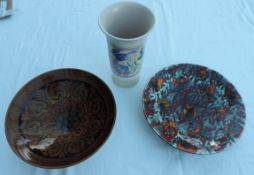 2 Poole Pottery Bowls and a Poole Pottery Vase
