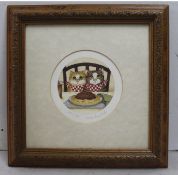 Linda Jane Smith Signed Cats Spag Bol Print