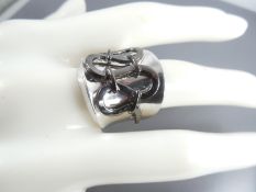 Silver ring - hand made.