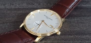 Frédérique Constant - slimline Gold plated NEW with box and papers