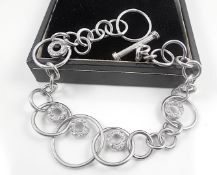 Silver link bracelet