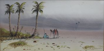 Mid 20th c. Watercolour by J.Monti Framed