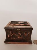 Vintage Bronze Ring Trinket Box