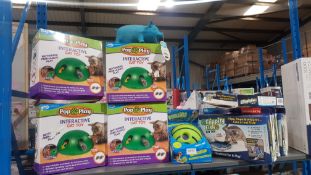 11 Pet Items : 4 X Pop N Play Interactive cat Toy, 5 X Flippity Fish Cat Toy, 1 X JML Wobble Wag Gi