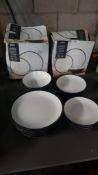 19 X Stoneware Liquorice Dinner Set