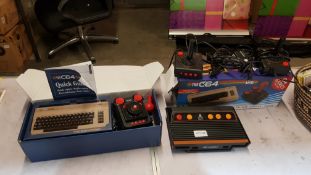 2 Items : 1 X The C64 Mini Retro Gaming Console (Joystick Broken) & 1 X Atari Flashback Retro Gamin